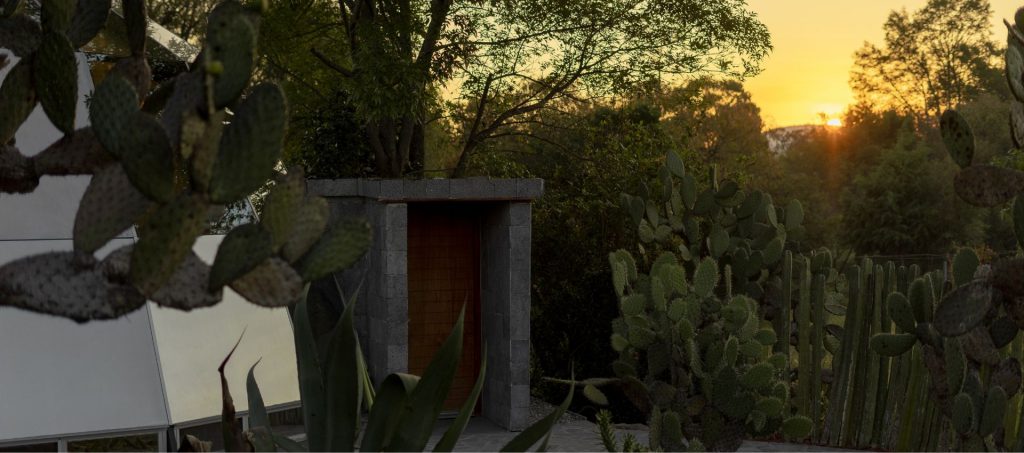 Espacio de descanso en el entorno natural de Raíces México para desconectar de la ciudad.
